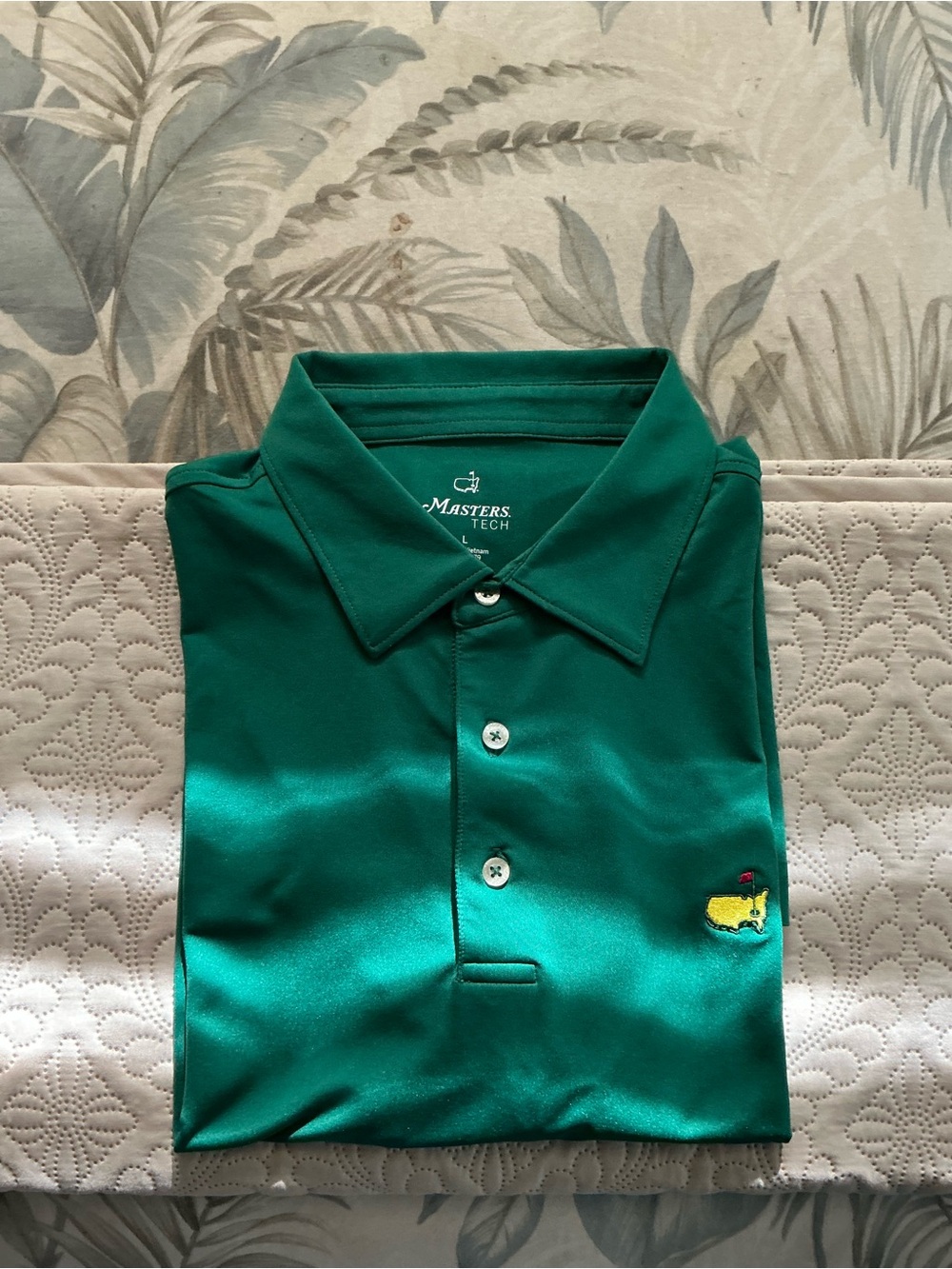 Masters tournament men’s performance tech golf shirt